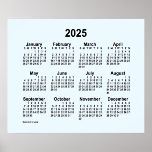 2025 Alice Blue Calendar by Janz Print