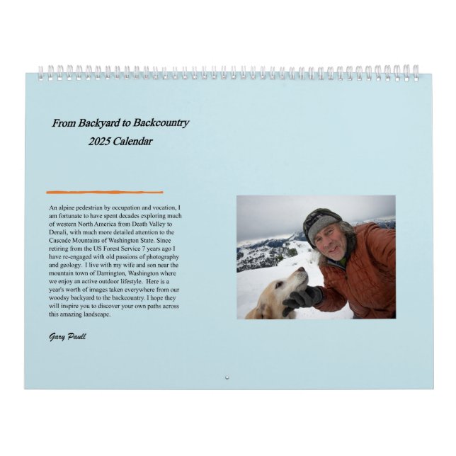 2025 Backyard to Backcountry Calendar (Cover)