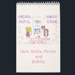 2025 BirthStone Calendar<br><div class="desc">Gato, Ratita, Pincho and Bichito bring us this 2025 your native stone. Cat, Ratita, Pincho and Bichito bring us this 2025 your birth stone.</div>