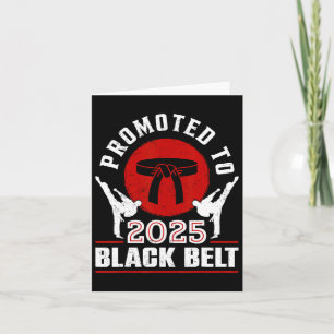 2025 Black Belt Achievement Tang Soo Do Karate Tae Card