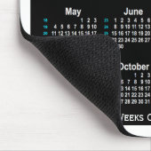 2025 Black Neon 52 Weeks Calendar by Janz Mouse Pad | Zazzle