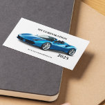2025 Blue Sport Car Pocket Calendar Business Card<br><div class="desc">Stay organized and on top of your schedule with our Pocket Calendar 2025. Plan your year ahead with ease and efficiency.</div>