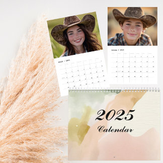 2025 Boho Customizable 12-month Photo Calendar