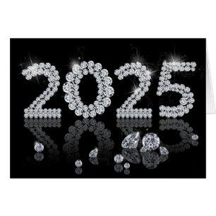 2025 Brilliant Diamonds Luxury New Year Cards