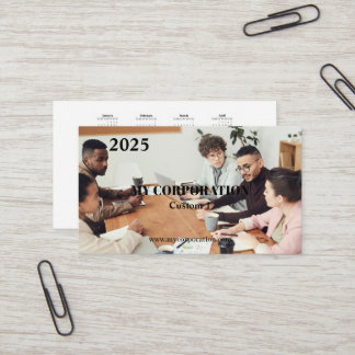 2025 Business Pocket Calendar Business Card