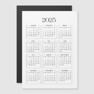 2025 Calendar