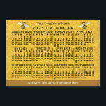 2025 Calendar Bee Honeycomb Custom Apiary Magnet<br><div class="desc">This 2025 year monthly calendar magnet shows the days of the week in black. The design has a honeycomb / bee theme, and you can add a line of text to the top and bottom. This is a bold, pretty yearly calendar to help you conquer the new year. Always know...</div>