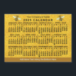 2025 Calendar Bee Honeycomb Custom Apiary Magnet<br><div class="desc">This 2025 year monthly calendar magnet shows the days of the week in black. The design has a honeycomb / bee theme, and you can add a line of text to the top and bottom. This is a bold, pretty yearly calendar to help you conquer the new year. Always know...</div>