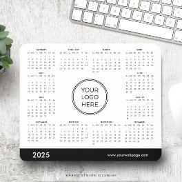 2025 Calendar Business Logo Mouse Pad