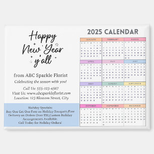 2025 Calendar Business Magnet