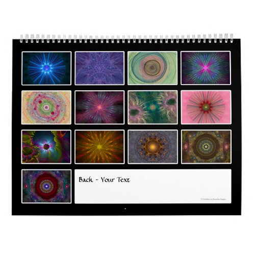 2025 Calendar _ Colorful Fractal Art _ Vol 1