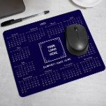 2025 CALENDAR CORPORATE BUSINESS LOGO BLUE MOUSE PAD<br><div class="desc">Design your own custom 2025 calendar mouse pad featuring your company logo. It's a perfect promotional giveaway or corporate gift for clients, vendors, employees, and other valued individuals. The calendar is elegantly displayed with a sophisticated serif font, ensuring clarity and professionalism, while the layout keeps all 12 months visible at...</div>