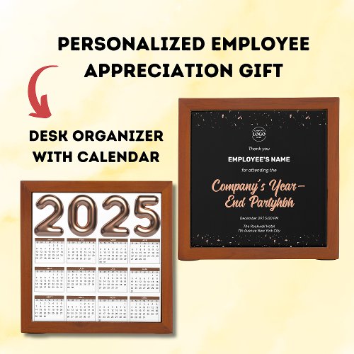 2025 Calendar Corporate Employee Appreciation Gift Desk Organizer