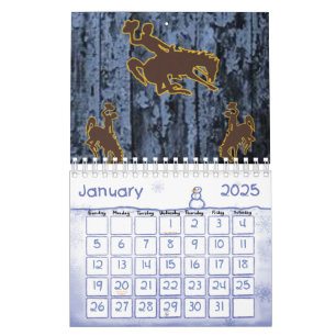 2025 Calendar Cowboy Country Men 