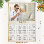 2025 Calendar Custom Photo Full Year Magnetic Card<br><div class="desc">This 2025 photo calendar template makes it easy to create your own useful gifts for your loved ones. Customize it with personal picture by changing the photo via the template - click on a "Personalize" button (or first "View Product Details" then "Personalize") and upload your image there. Yearly 2025 calendar...</div>