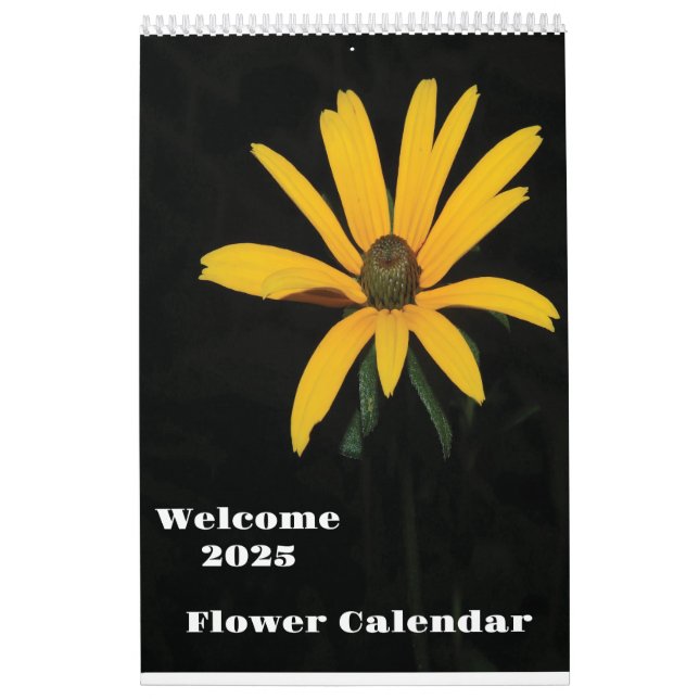 2025 Calendar flower and night (Cover)