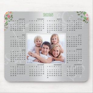 2025 Calendar Personalized Photo Christmas Gift Mouse Pad