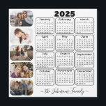 2025 Calendar Simple Modern 5 Photos Family Magnet<br><div class="desc">This Simple Modern Custom Photo Family Calendar makes the perfect gift for any family looking to stay organized and display cherished memories. With the ability to upload up to 5 photos, this calendar allows you to showcase your favorite family moments throughout the year. The sleek and modern design, is both...</div>