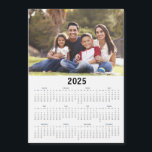 2025 Calendar Simple Photo Yearly View<br><div class="desc">This design may be personalized in the area provided by changing the photo and/or text. Or it can be customized by clicking Personalize this Template and then choosing the click to customize further option and delete or change the color of the background, add text, change the text color or style,...</div>