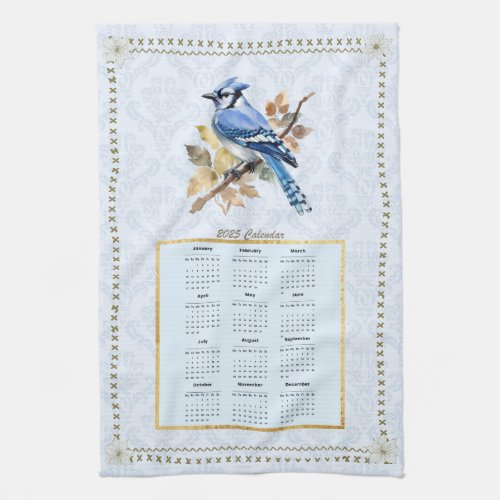 2025 Calendar Towel BlueJay