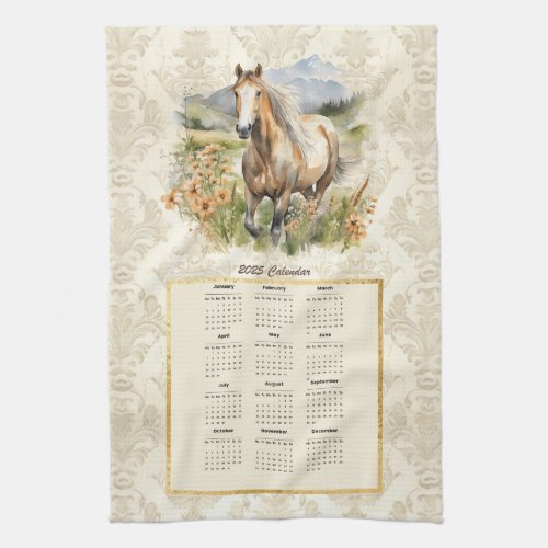 2025 Calendar Towel Horse