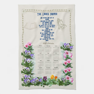 2025 Calendar Towel The Lord's Prayer