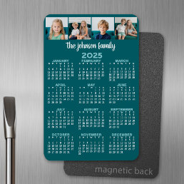 2025 Calendar with 4 photos Magnet