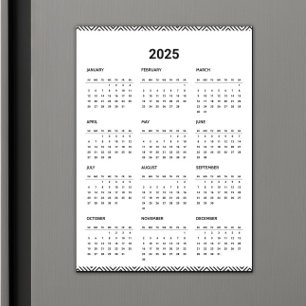2025 Calendar Year Full Business Logo Modern Basic