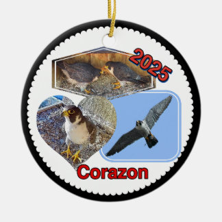 2025 Ceramic Circle Ornament Corazon