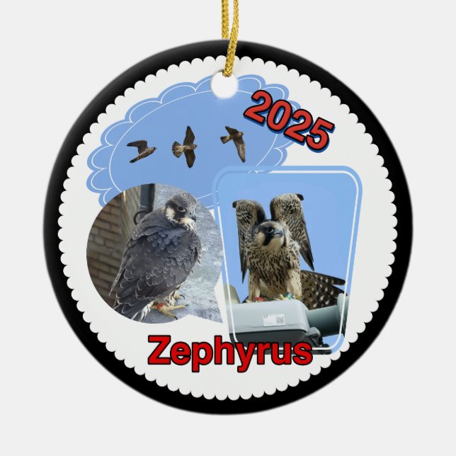 2025 Ceramic Circle Ornament Zephyrus (Front)