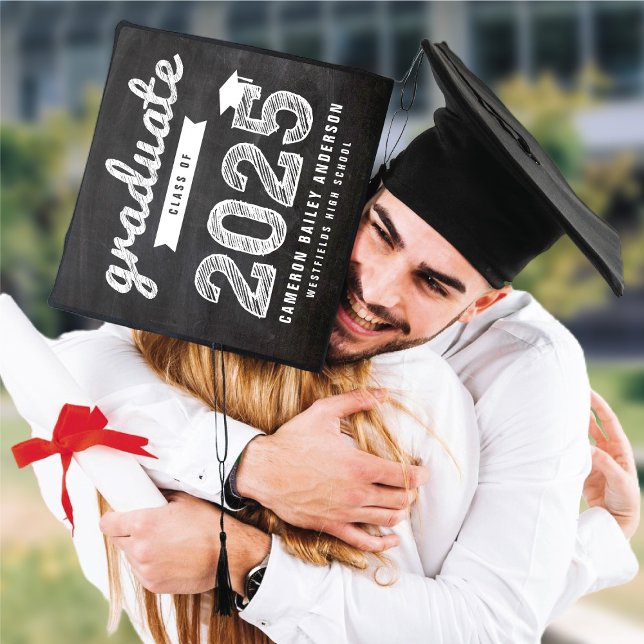 2025 Chalkboard Graduate Bold Sketched Typography Graduation Cap Topper (2025 Chalkboard Graduate Bold Sketched Typography Graduation Cap Topper @ fatfatin)
