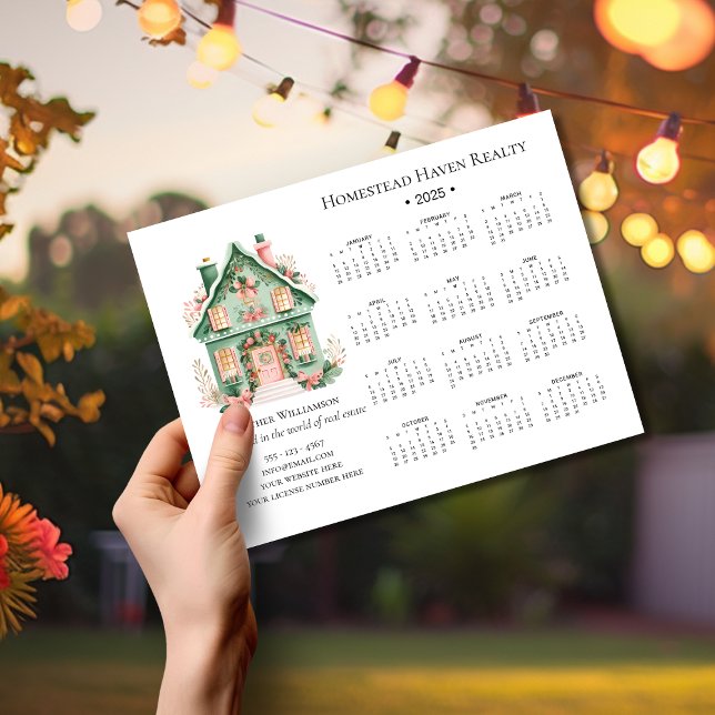 2025 Charming Real Estate Magnetic Calendar (Creator Uploaded)