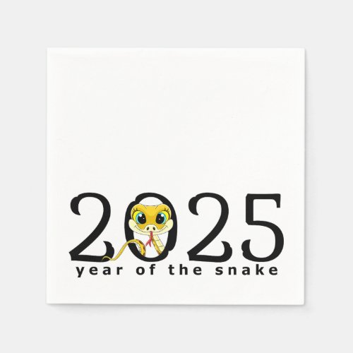 2025 Chinese New Year Cartoon Snake Napkins