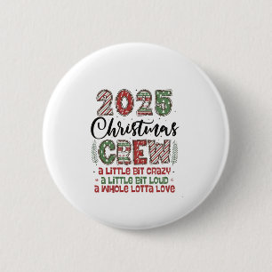 2025 Christmas Crew Family Matching Outfit Xmas  Button