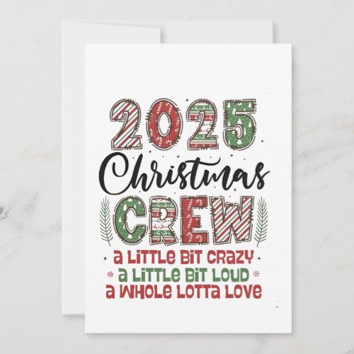 2025 Christmas Crew Family Matching Outfit Xmas 