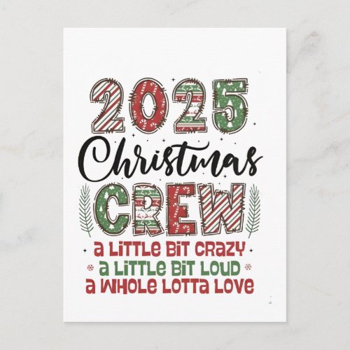 2025 Christmas Crew Family Matching Outfit Xmas 