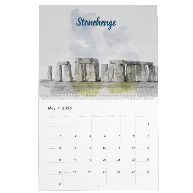 2025 City Sketches Wall Calendar | Hand-Drawn (May 2026)