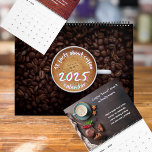 2025 Coffee Facts Calendar<br><div class="desc">Start 2025 with this beautiful coffee quote calendar. Each month contains aesthetic coffee or cafe photo with a unique fun fact about coffee!</div>