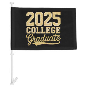 2025 College Graduate Graduation Senior School Car Flag