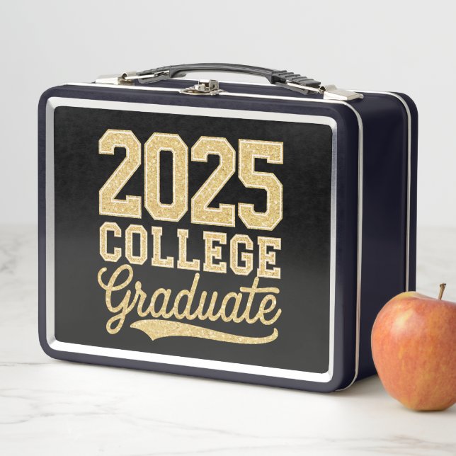 2025 College Graduate Graduation Senior School Metal Lunch Box (In Situ)