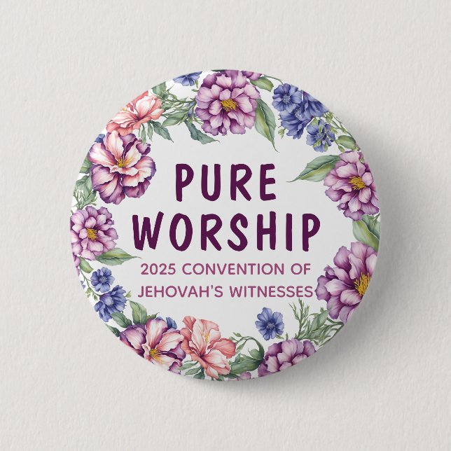 2025 Convention Pure Worship | JW Pin Button (Front)