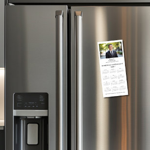 2025 Corporate Magnetic Calendar — Vertical White