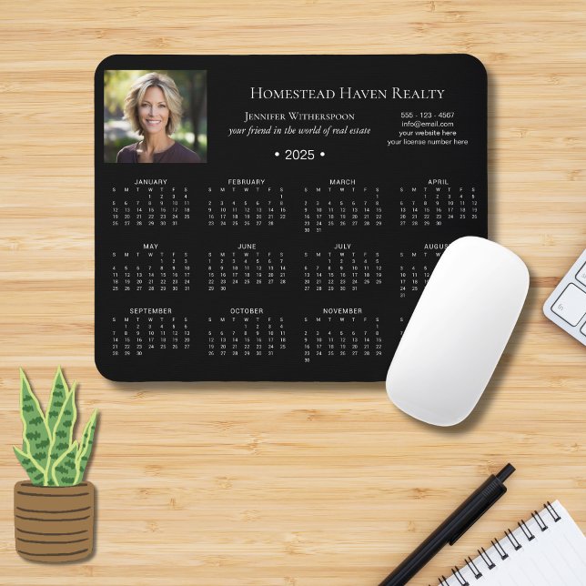 2025 Corporate Photo Calendar -Blk Mouse Pad (Creator Uploaded)