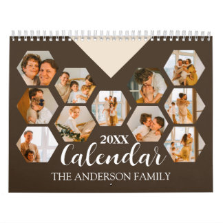 2025 Create Your Own Modern Custom Family Photo Calendar
