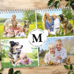 2025 Custom Photo Collage Modern Monogram Family  Calendar<br><div class="desc">Introducing the 2025 Modern Photo Calendar, a perfect blend of simplicity, elegance, and personalization. This unique calendar is designed to capture the essence of your family's most cherished moments throughout the year. With a classic monogram design, it offers a timeless touch that complements any home or office decor. Each month...</div>