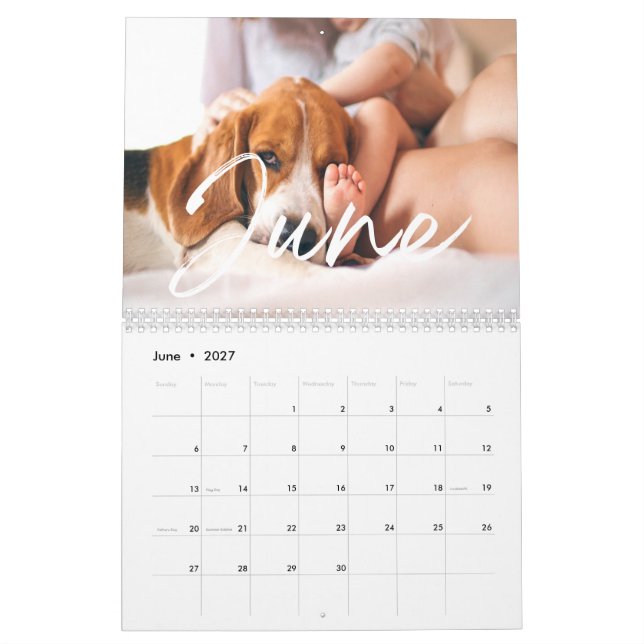 2025 Custom Photo Family Calendar (Jun 2027)
