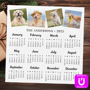2025 Custom Photo Family Pet Dog 12 Month Calendar