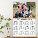 2025 Custom Photo Modern Year 12 Month Calendar Foam Board<br><div class="desc">Introducing the 2025 Family & Pets Calendar Poster – the perfect blend of organization and heartwarming imagery for your home! This full-year, 12-month calendar offers a convenient "year at a glance" format, making it easy to keep track of important dates and events at a single glance. This custom calendar poster...</div>