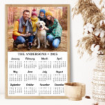 2025 Custom Photo Simple Modern 12 Month Calendar Poster<br><div class="desc">Introducing the perfect addition to your home or office space for 2025: the Custom Family Calendar Poster! Designed with love and care, this vibrant and personalized calendar is a wonderful way to showcase your family's unique charm all year long. Featuring a stunning photo of your family, including the kids and...</div>