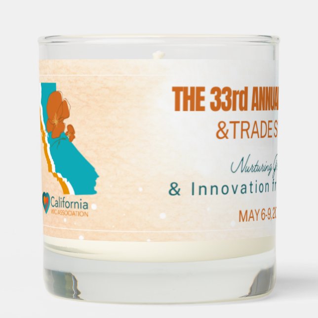 2025 CWA Annual Conference Banner Vanilla Candle  (Front)